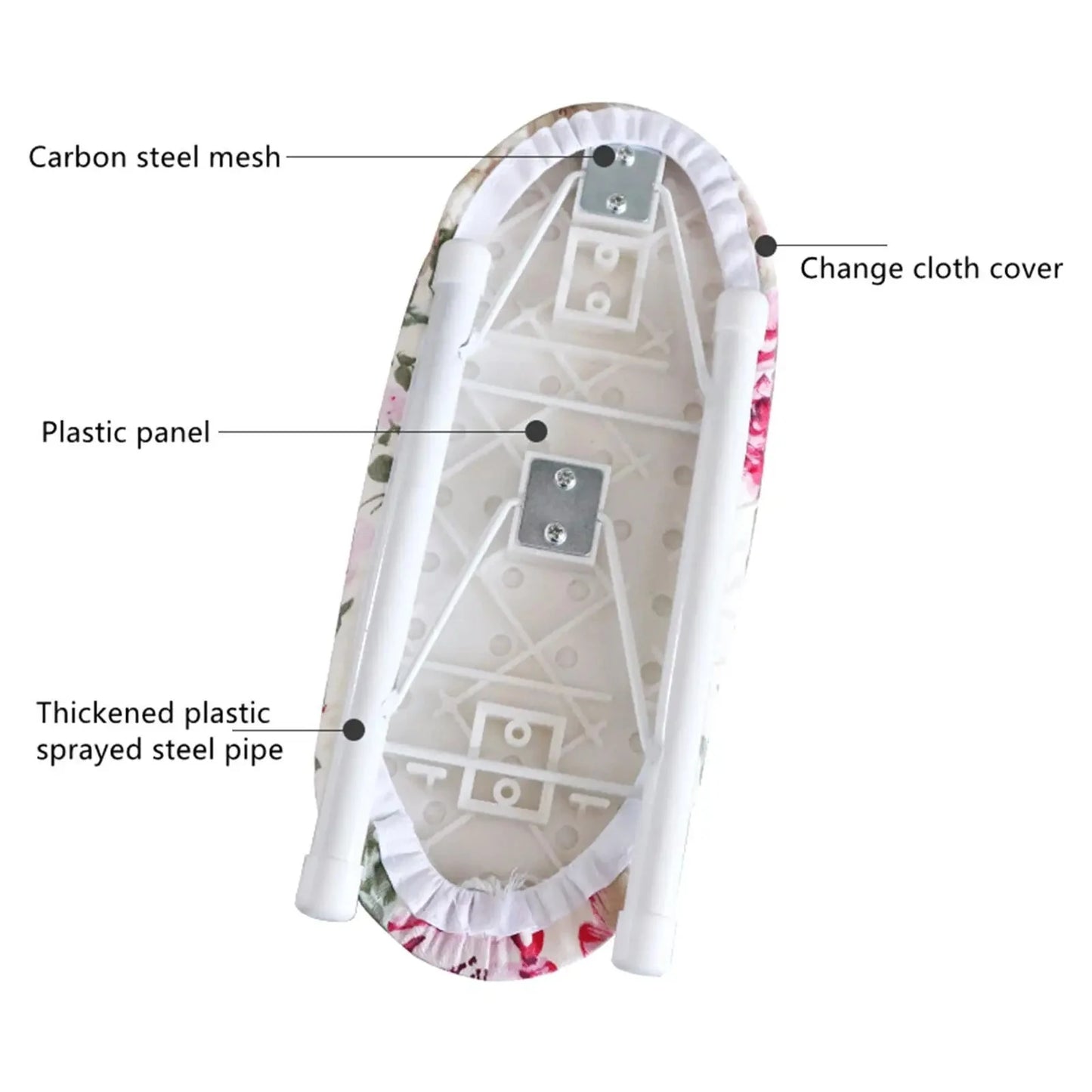 Foldable Mini Sleeve Ironing Board - Compact & Portable for Shirts and Sleeves