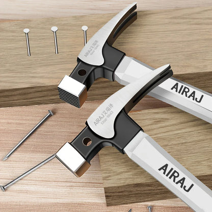 AIRAJ Claw Hammer – Short & Long Handle Options, High Carbon Steel, Anti-Slip Grip