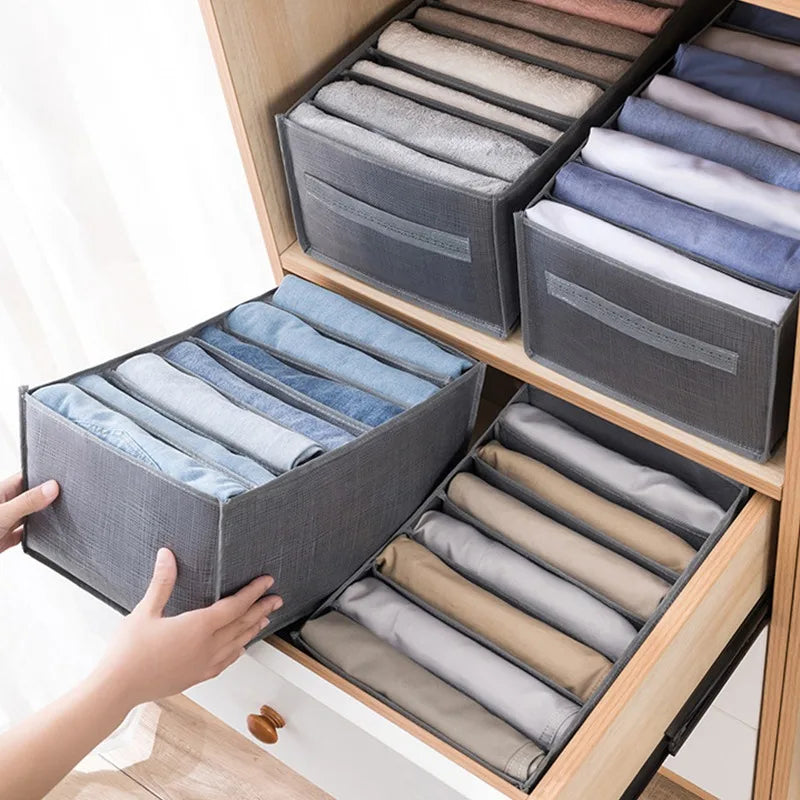 Foldable Closet Organizer Box – Perfect for Jeans, Underwear, Socks & T-Shirts