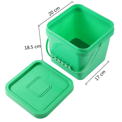 High Quality 5L Hand-Held Bucket Lid Paint bucket Outdoor Color Multi-functional Food Storage Color Mixing Plastic Barrel