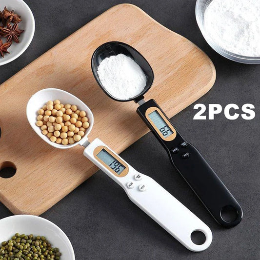 አነስተኛ ዲጂታል ማንኪያ ልኬት - LCD የምግብ ልኬት ለትክክለኛ 0.1-500g መለኪያዎች